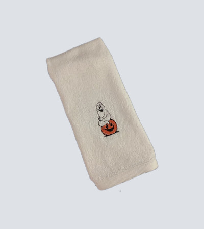 "Boo" Small Gift Embroidered Hand Kitchen Towel  Veralis