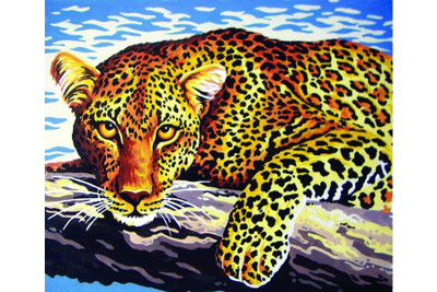 "Leopard" Printed Needlepoint Tapestry Kit 6254K