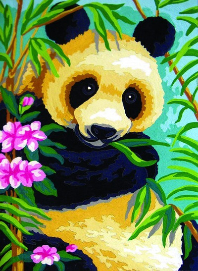 "Panda" Printed Needlepoint Tapestry Kit 6238K