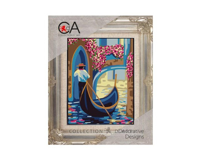 "Venice" Printed Needlepoint Tapestry  Kit  3384K