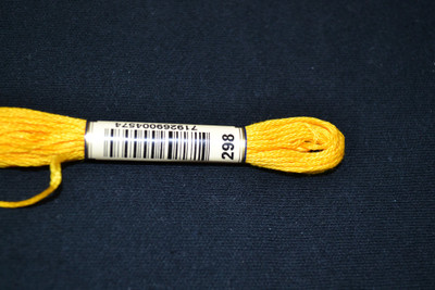 Anchor Cotton Threads for Embroidery Shade  298 Jonquil Dark