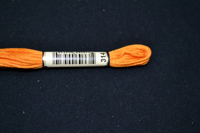Anchor Cotton Threads for Embroidery Shade  314 Tangerine Medium Light