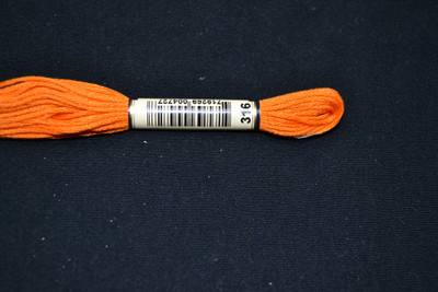 Anchor Cotton Threads for Embroidery Shade  316 Tangerine Dark