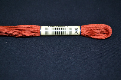 Anchor Cotton Threads for Embroidery Shade  340 Terra Cotta Medium Dark