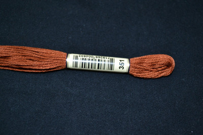 Anchor Cotton Threads for Embroidery Shade  351 Bark Medium Dark