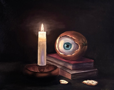 Original Hand Paint Oil Painting on the Canvas after "Eye" 16x20"