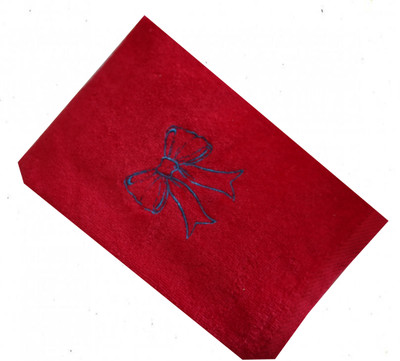 "Bow" Towel Gift Embroidered Hand Kitchen Towel  Veralis