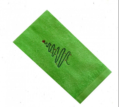 "Christmas Tree" Towel Gift Embroidered Hand Kitchen Towel  Veralis