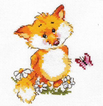 "Little Fox" Unprinted Needlework Kit Alisa 0-33