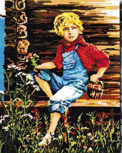 "Boy" Gobelin Needlework Tapestry Kit 427-59 Schafer