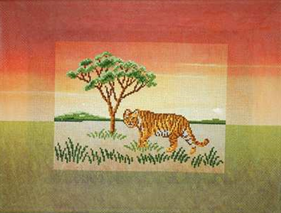 "Safari" Cross Stitch Needlework Kit 594-6 Schafer