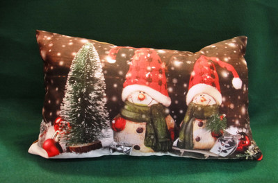 "Snowmen" Chistmas Decorative Pillow 07787-523
