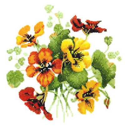 "Beautiful flower"  Printed Needlework Kit