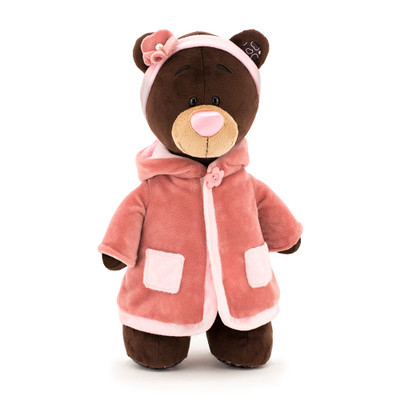  "Bear Choco in Pink Coat" Plush Stuffed Toy 13" MO14/30