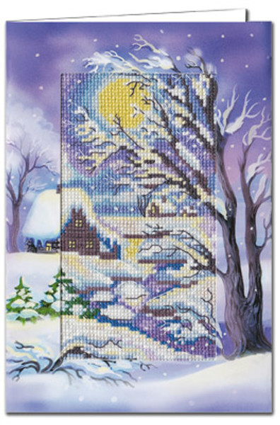  "Moonlight" Postcard. Kit for Embroidery OT-1663