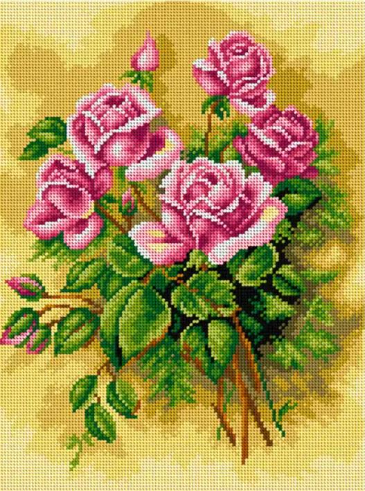 Mill Printed Canvas for Cross Stitch Tapestry Gobelin Embroidery Orchidea  2742