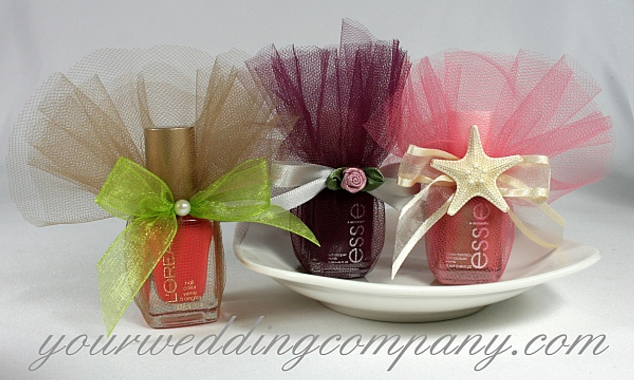 Tulle Wrapped Favor Gift Box - Five Cedars