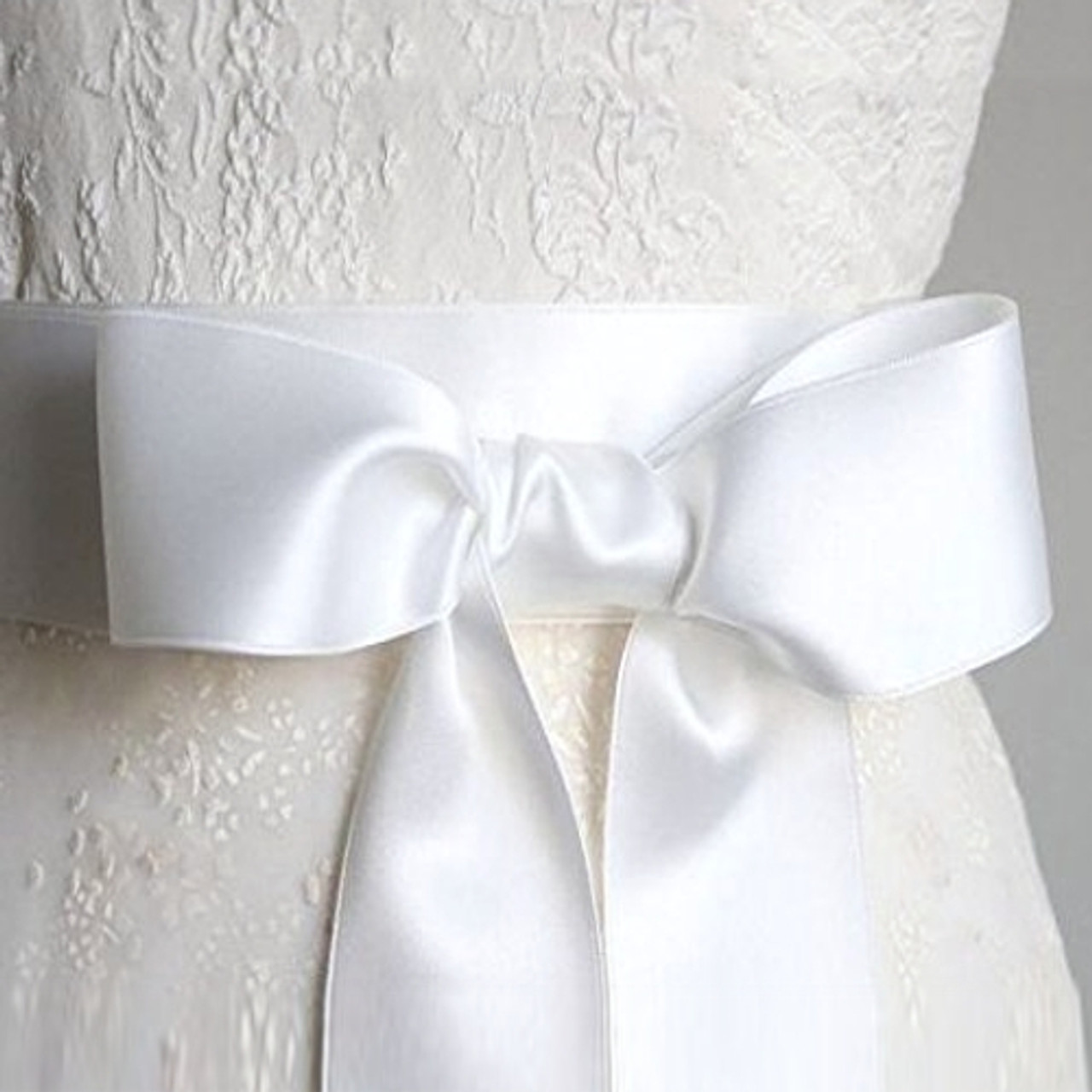 4 inch double faced satin ribbon
