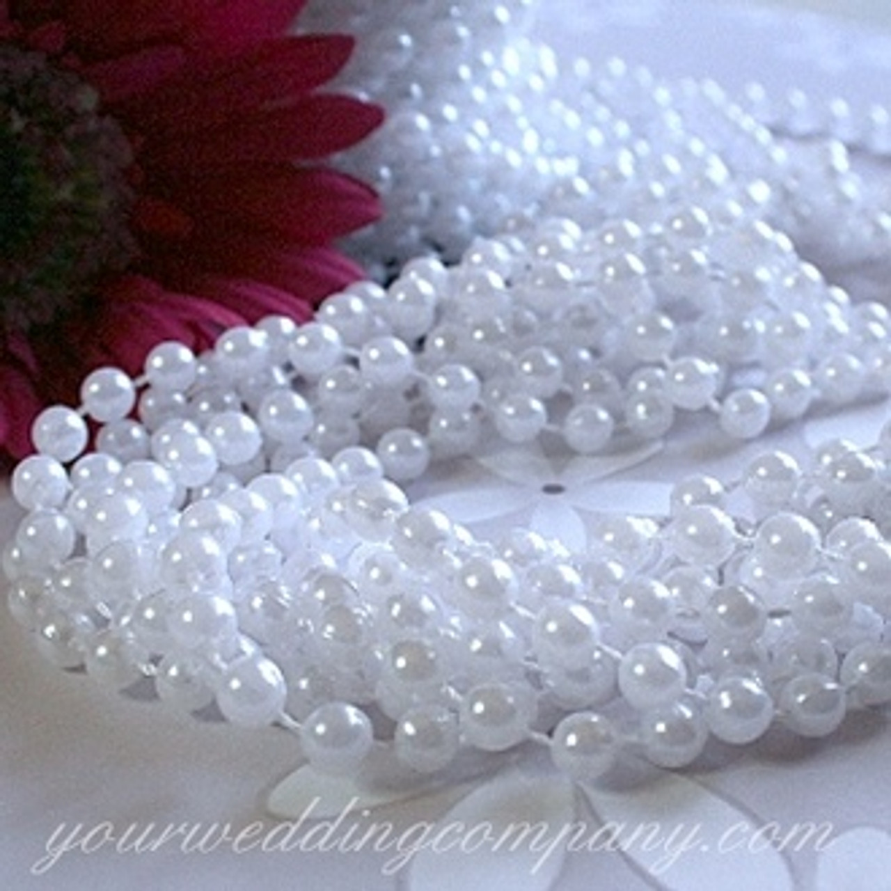 Faux-Pearl Garlands, White Pearl Garlands