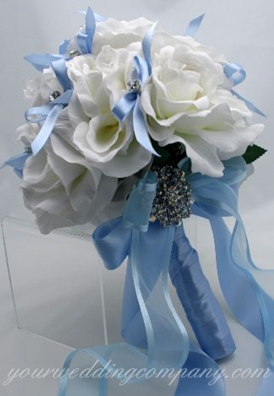 BABY BLUE Chiffon Ribbon Perfect for Bridal Bouquets, Invitations and  Wedding Decor 
