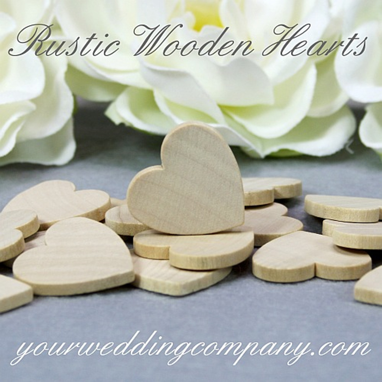 Rustic Wooden Hearts, Miniature Wood Hearts