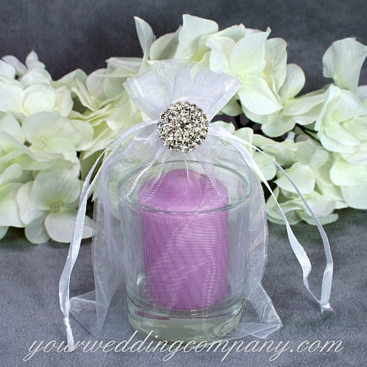 Organza Favor Bags (White, 4 x 6 inch)