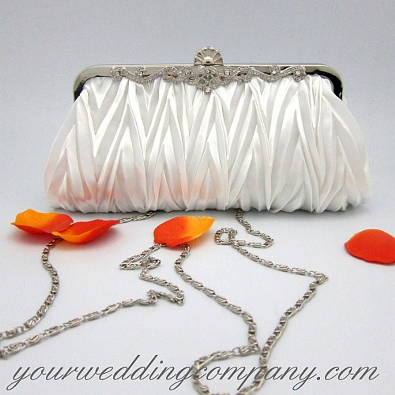 White Wedding Purse