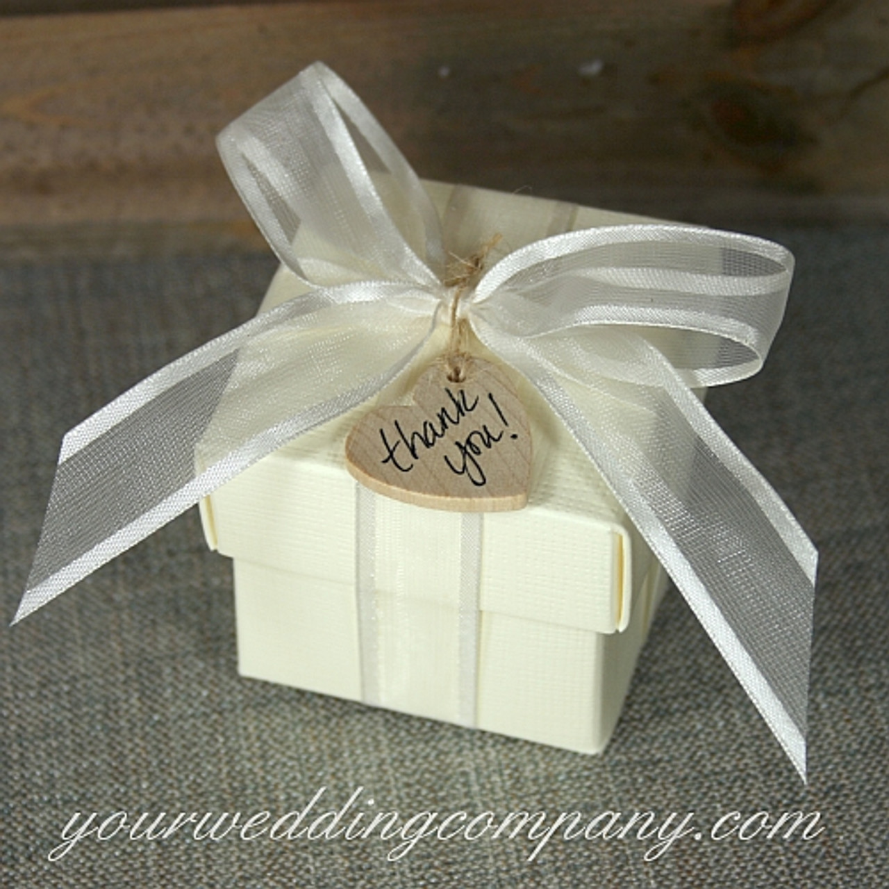 Sheer Organza Ribbon White With Gold Edge ( 5/8 inch