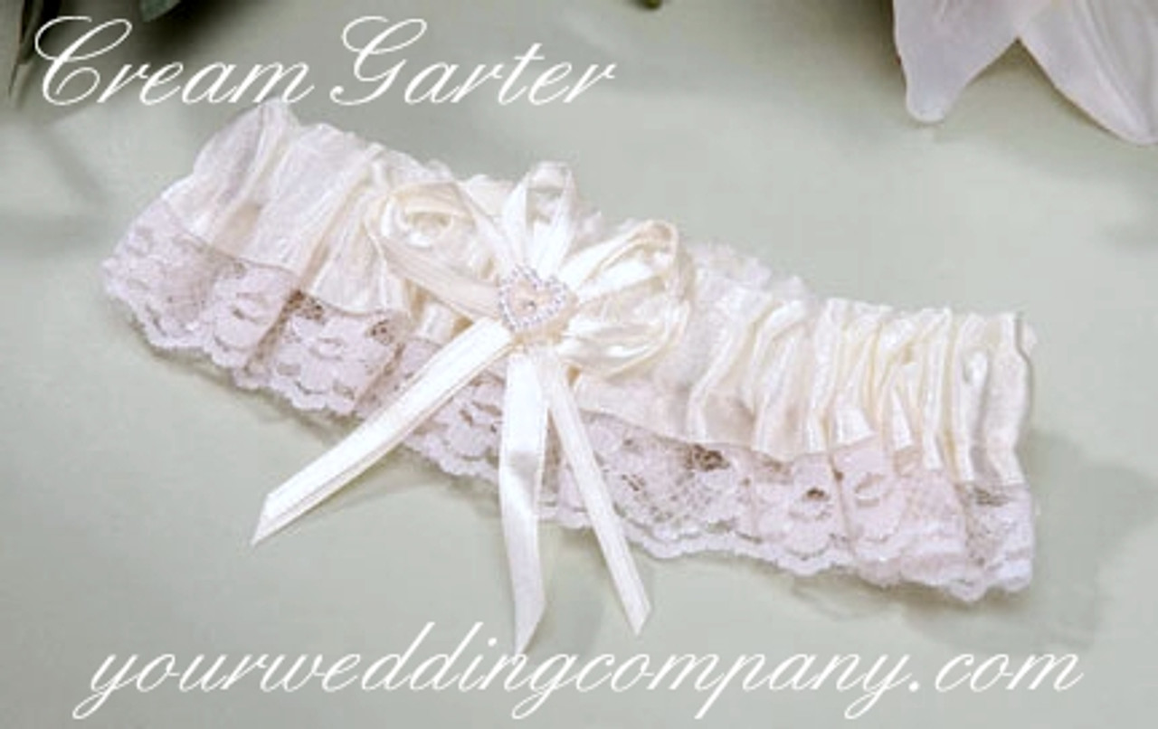 Beaded blossom dangle garter - Style # 444