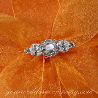 Tangerine Silk Ring Pillow Ring Bearer Pillow Wedding