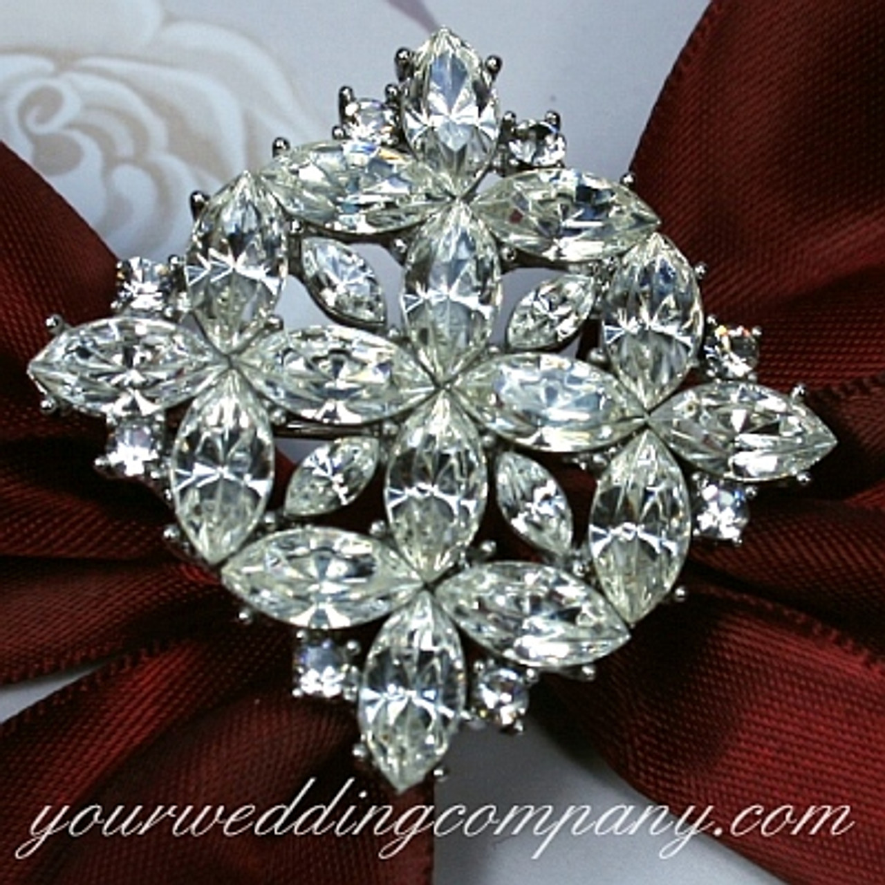 Swarovski Crystal Diamond Brooch