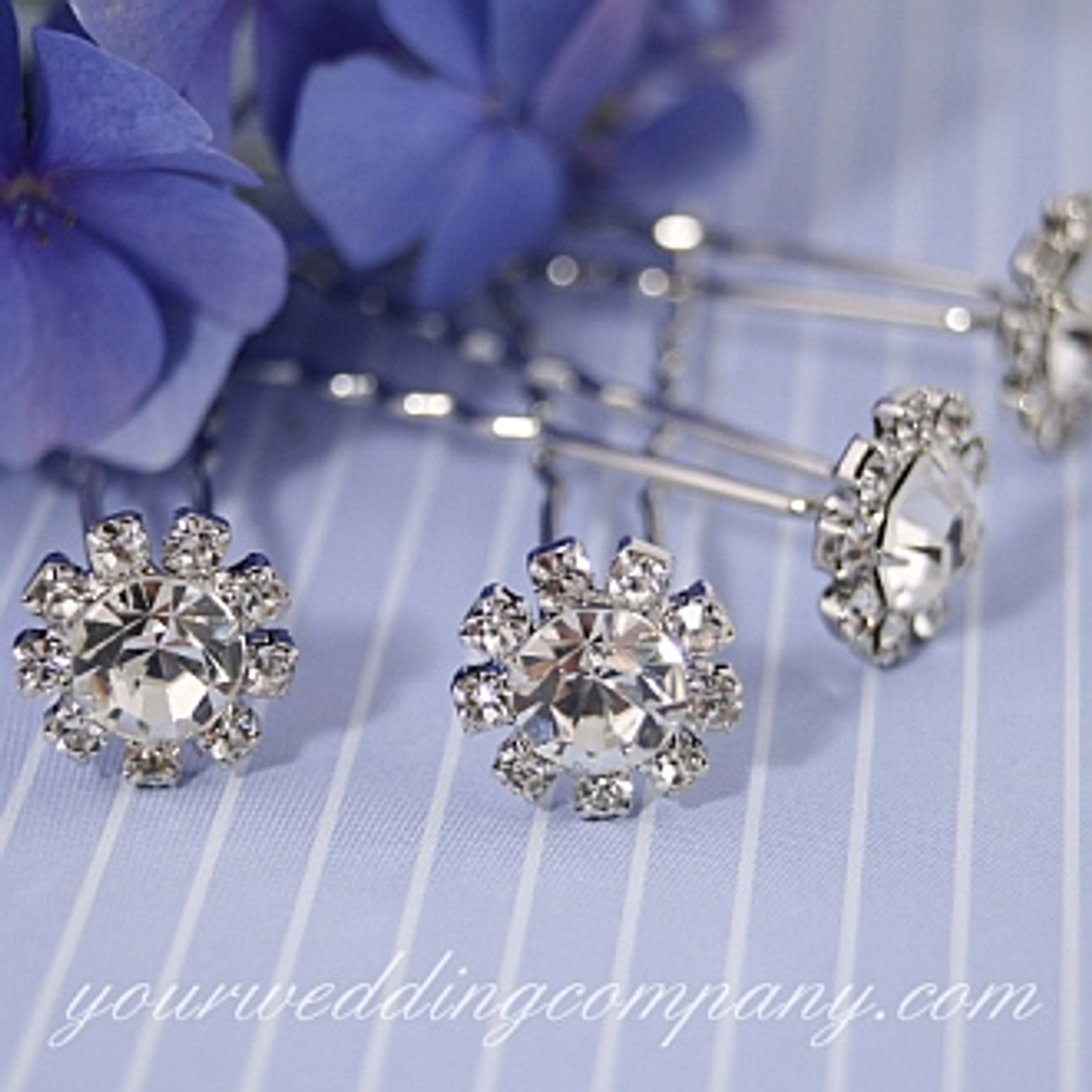 swarovski hair pins bridal