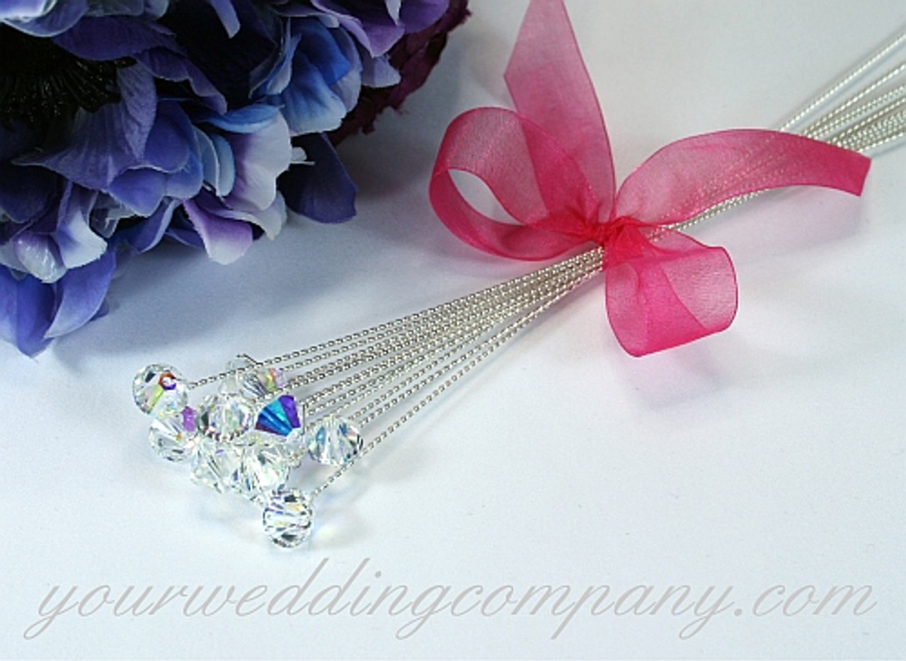Swarovski Crystal Galactic Wedding Bouquet Charm