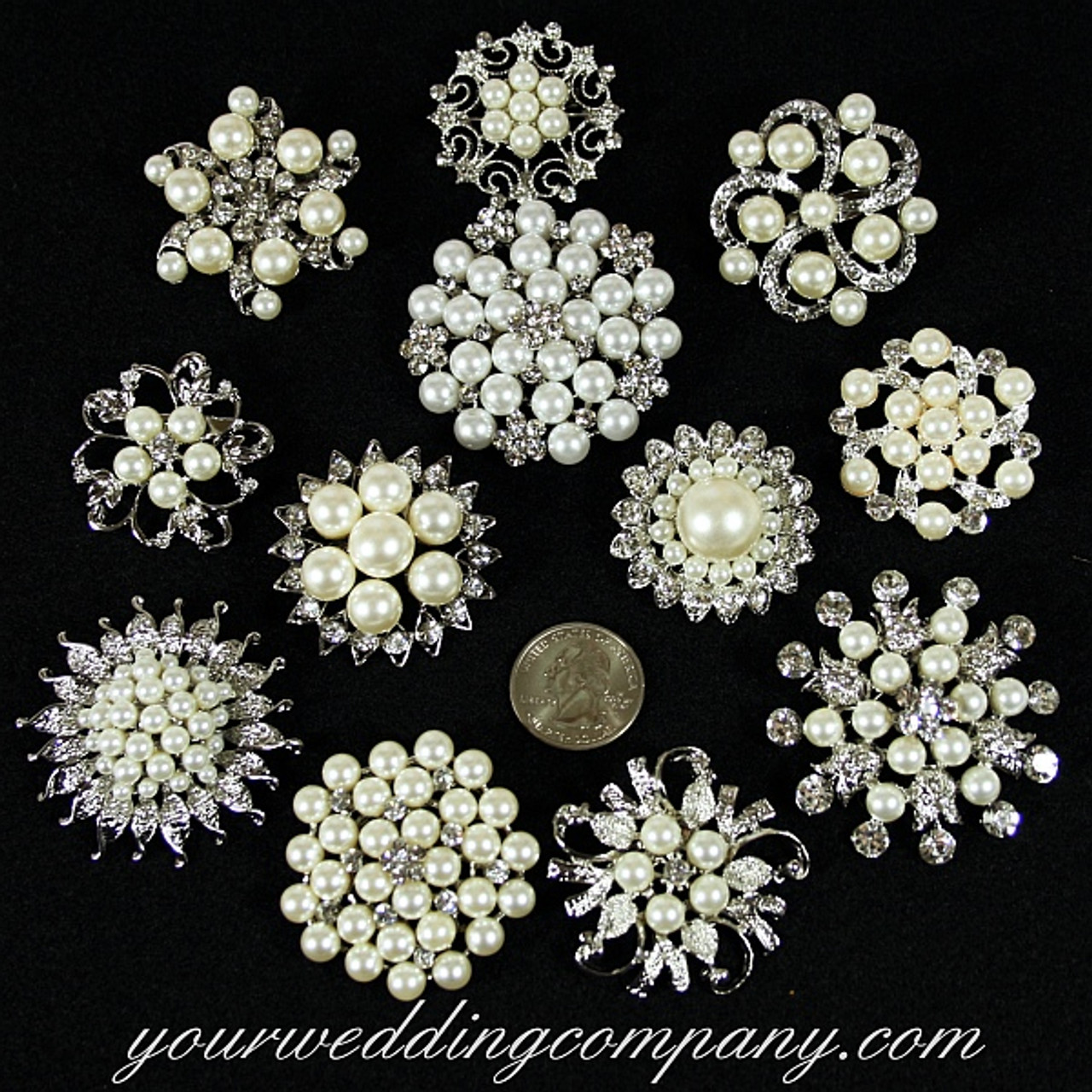 Colored Stone / Pearl Pins & Brooches
