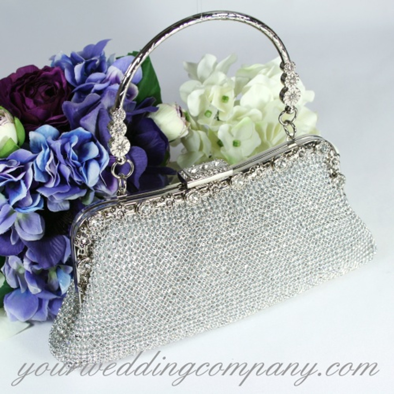 Bride, Mrs. Clutch Bag - White Texted Bridal Purse – PrettyRobes.com