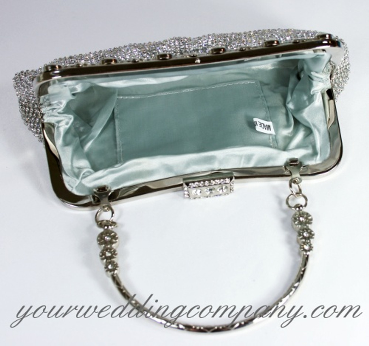 Satin Rhinestone Evening Clutch Ladies Purse Luxury Handbag – TulleLux  Bridal Crowns & Accessories