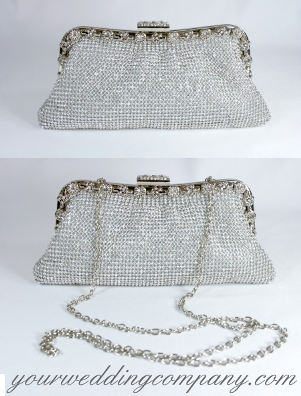 Rhinestone Bridal Purse Clutch