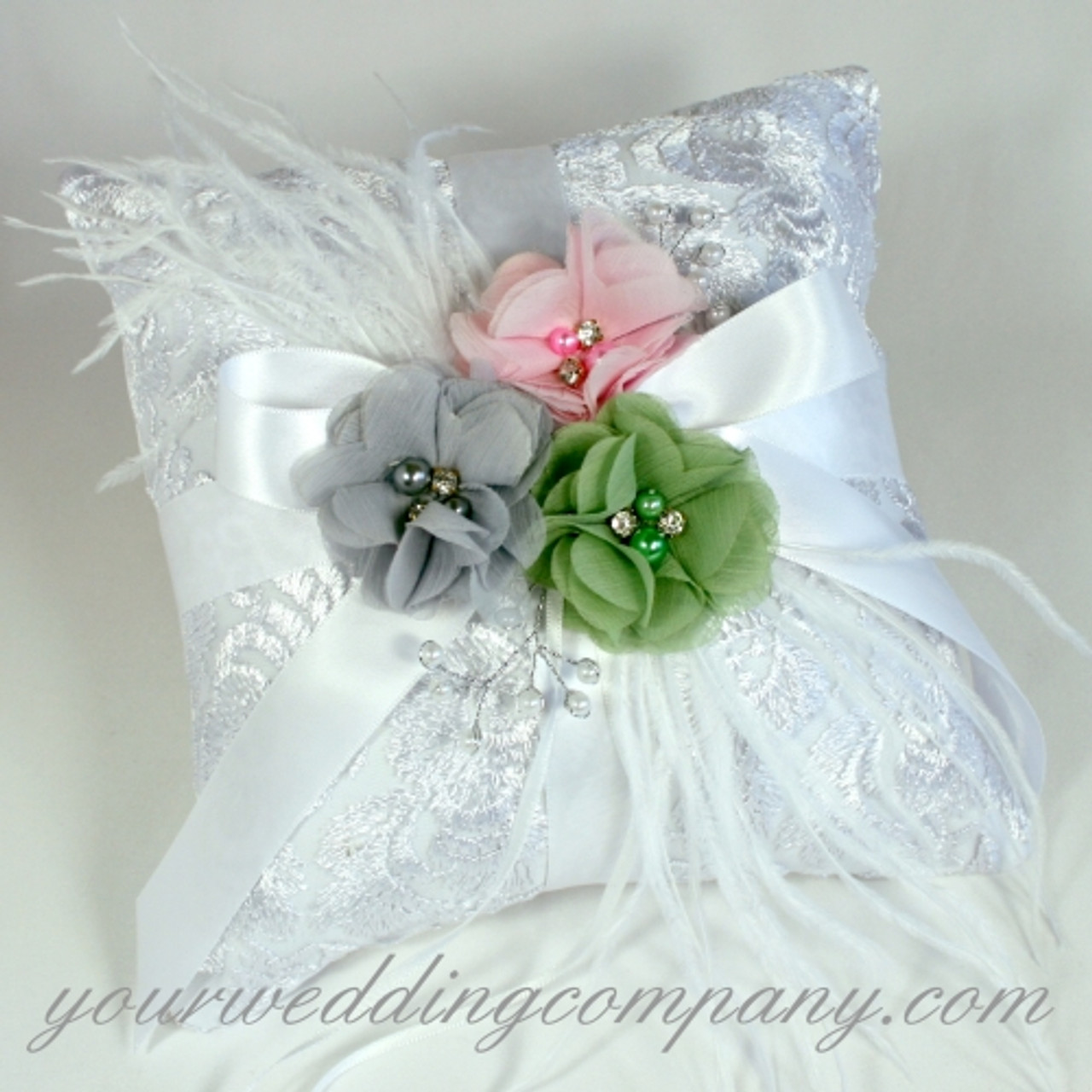 Amazon.com: Ring Bearer Pillow - Linen-look Wedding Ring Cushion - Vintage  Inspired Wedding Ring Pillow w/Greenery by Ragga Wedding : Handmade Products