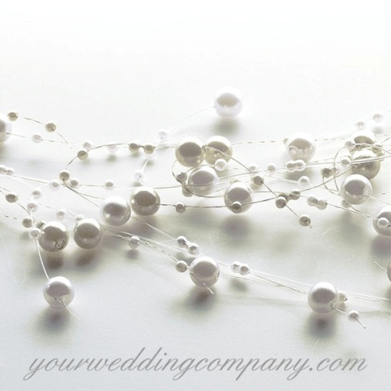 Faux-Pearl Garlands, White Pearl Garlands