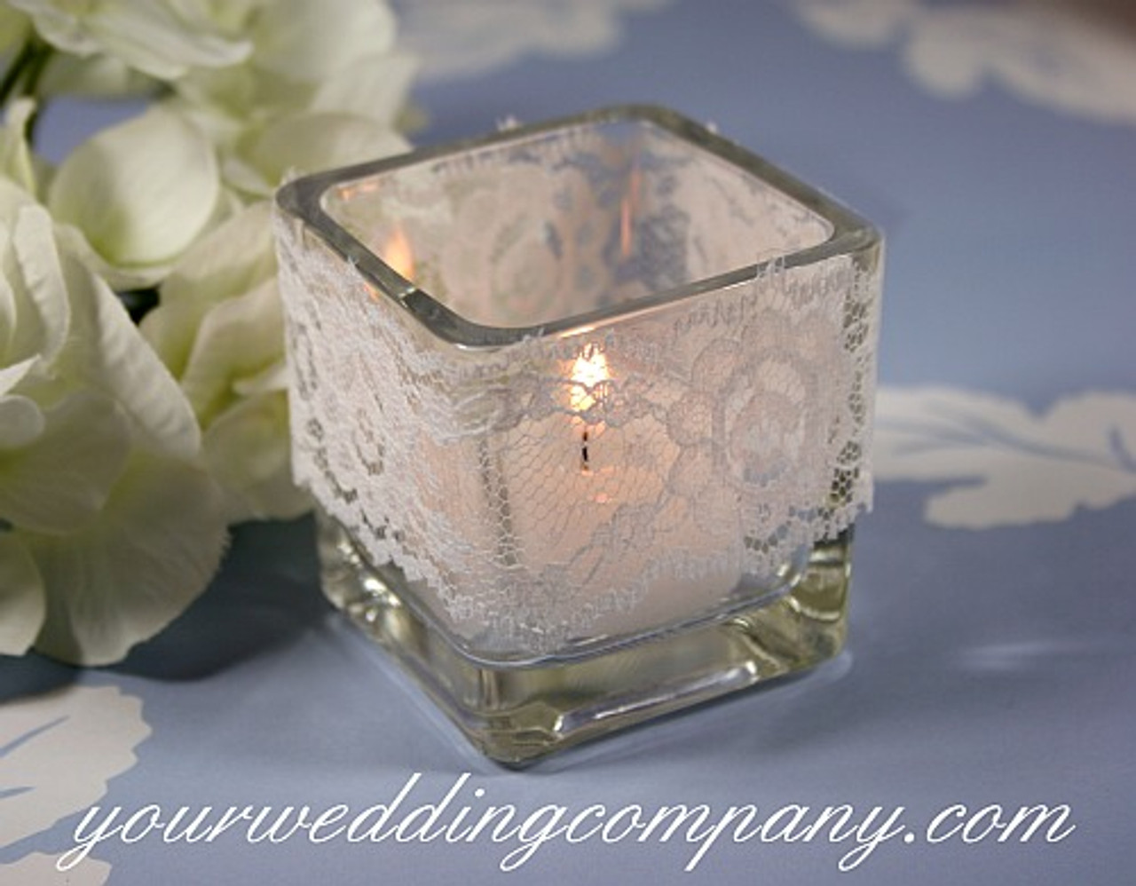 Square Glass Votive Cups, Square Votive Candle Holders