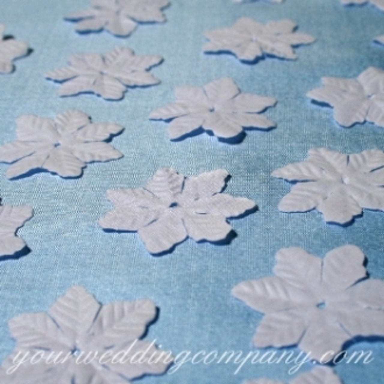 Pink and White Snowflake Confetti Eco Friendly Table Scatter