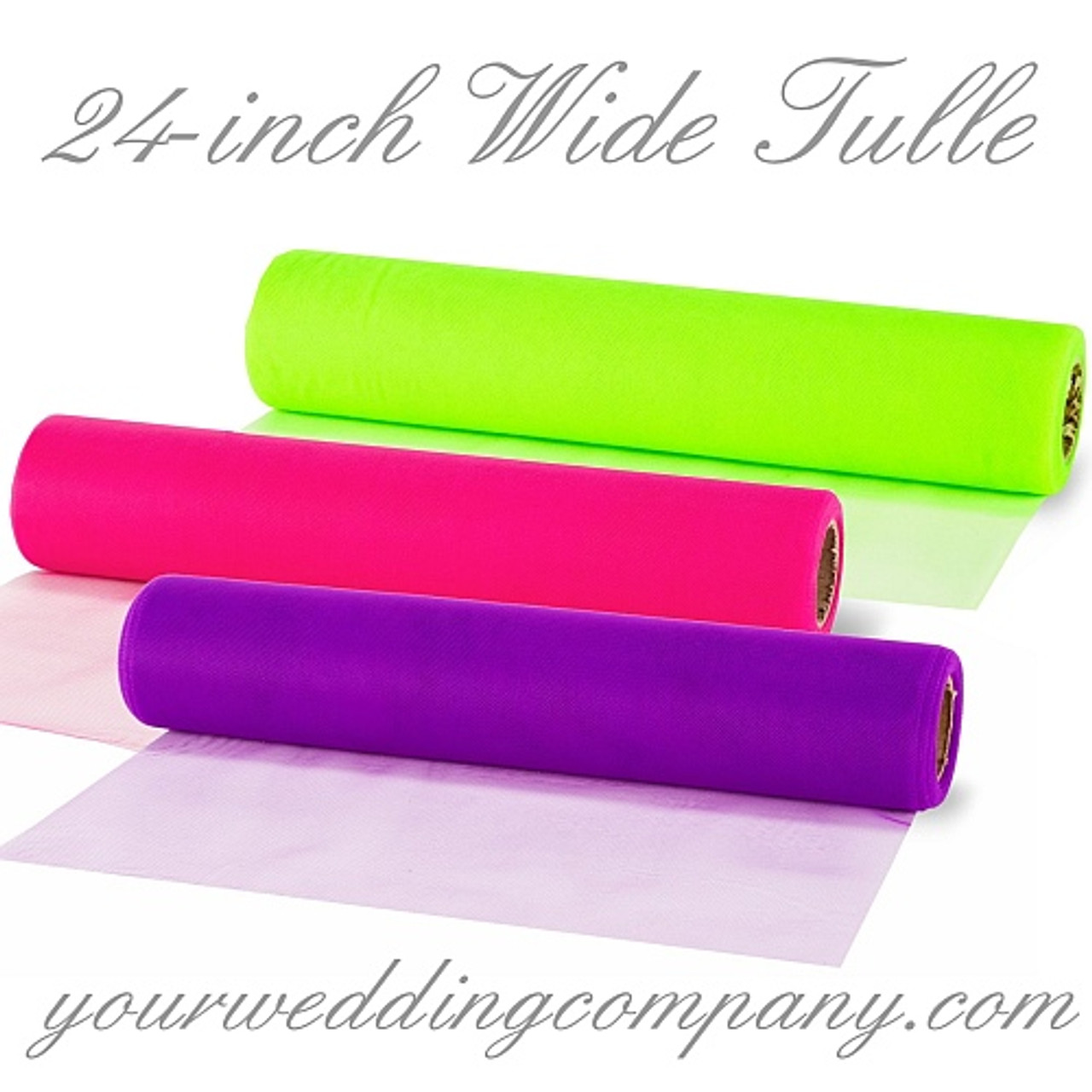 Sheer Tulle Rolls (24in x 25yds), Tulle Fabric Rolls