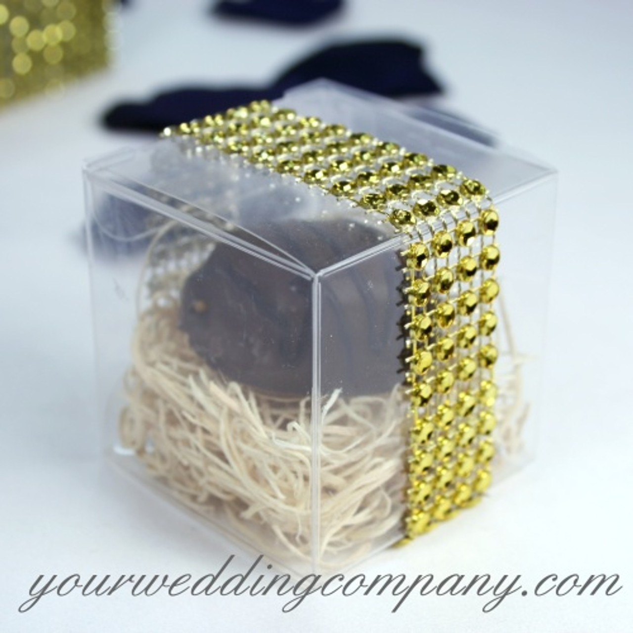 Gold Rhinestone Ribbon Mesh Wrap for Wreaths (10 Yards, 2 Pack) –  BrightCreationsOfficial