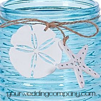 Wooden Beach Ornaments - White Painted Wood