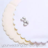 Large White Tulle Circles 15 inch wide with a scalloped edge