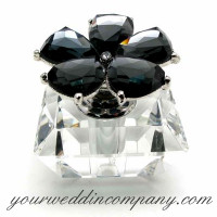 Glass Flower Perfume Bottle