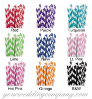 Striped Paper Straws