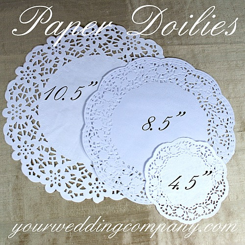 White Paper Doilies, Doily Wedding Decorations