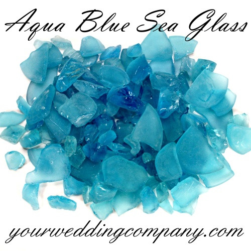 Sea Glass Vase Filler Aqua Blue Sea Glass Sea Glass Vase Filler