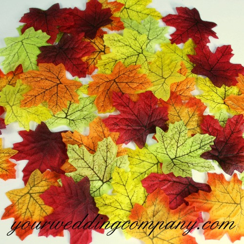 Miniature Silk Fall Leaves | Silk Autumn Leaves | Fall Leaf Confetti